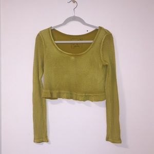 Free People long sleeved crop top